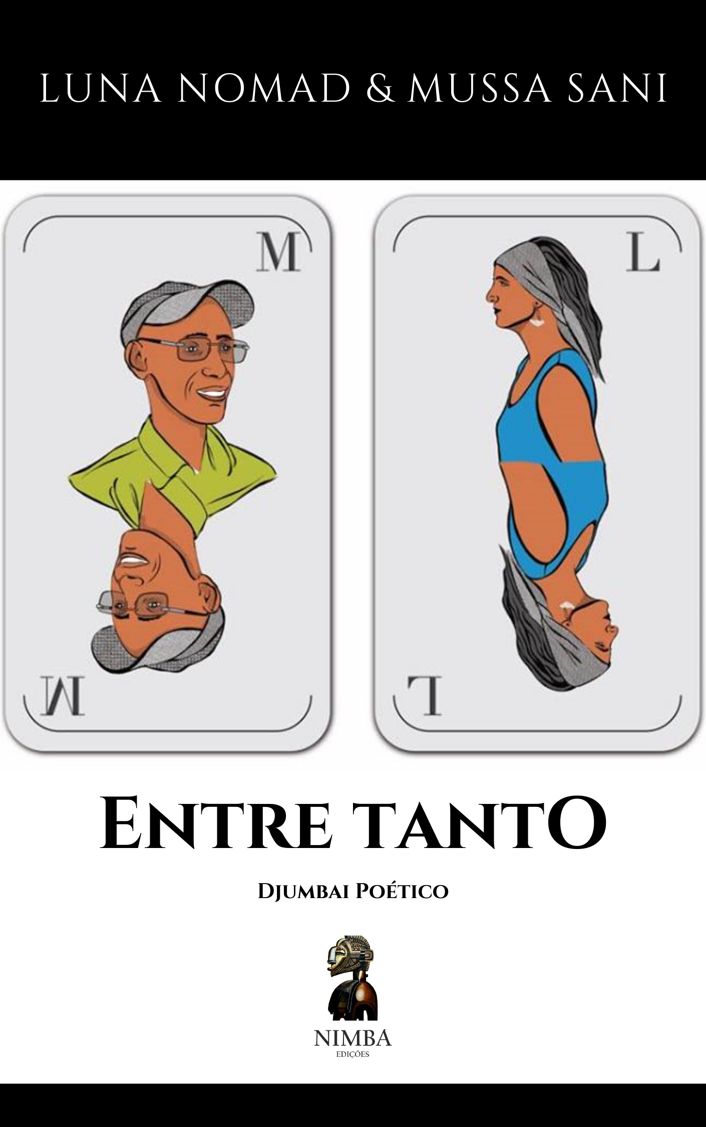 Capa do livro ENTRE TANTO – “Djumbai Poético”, de Luna Nomad & Mussa Sani