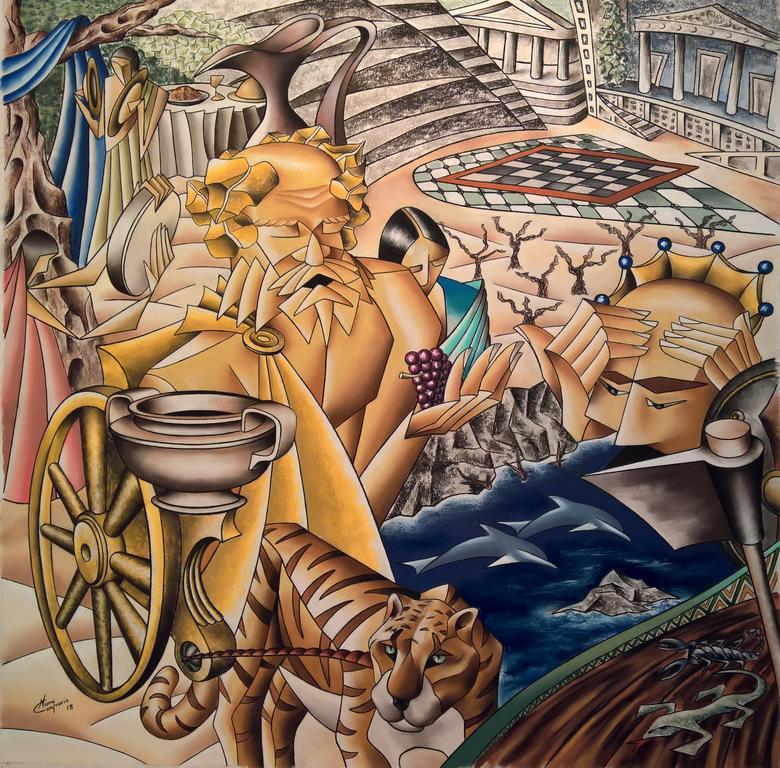 80 x 80 cm (Pastel Seco s/ Papel Canson)