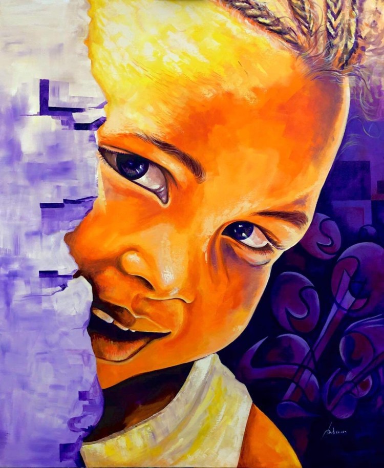 Acrilic on canvas 100X100 cm Artist: Tutu Sousa