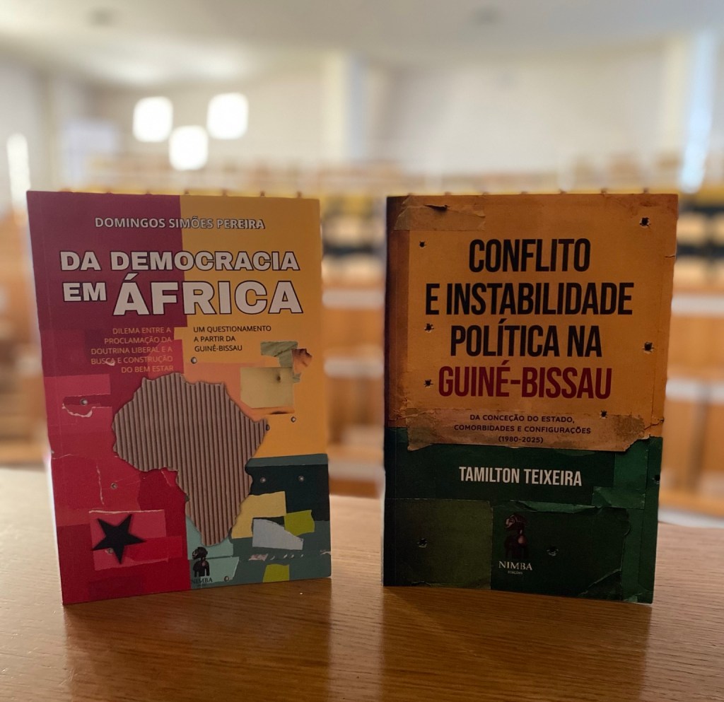 Livros Da Democracia em África, de Domingos Simões Pereira, e Conflito e Instabilidade Política na Guiné-Bissau, de Tamilton Teixeira